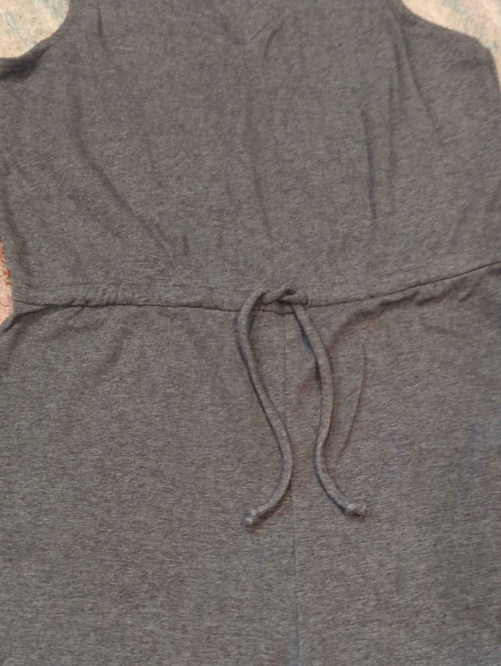 Mwl Madewell Weekend Lounger Modal Romper Gray Small Comfy Lounge V- neck - Picture 3 of 4